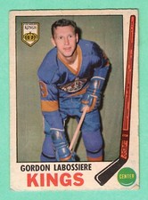 (1) GORDON LABOSSIERE 1969-70 O-PEE-CHEE # 109 KINGS CREASED CARD (I0913)