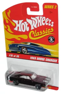Hot Wheels Classics Red 1969 Dodge Charger Series 2 Die-Cast Toy Car 16/30 - Picture 1 of 1