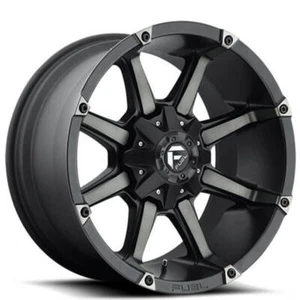(4) 18" Fuel Wheels D556 Coupler Black Machined w Dark Tint Off Road (B42) - Picture 1 of 10