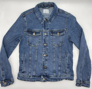 Bershka Skinny Fit Denim Jeans Jacket Size M #C415 - Picture 1 of 7