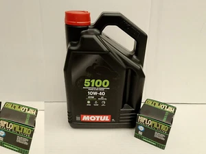 Aceite Motul 5100 10W40 parcialmente sincronizado / ambos filtros de aceite Honda 700 ADV año 17 - 18 - Imagen 1 de 1