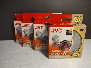 4 JVC DVD-R 30 Min 10 Pack Lot . 40 Disc. - Picture 1 of 1