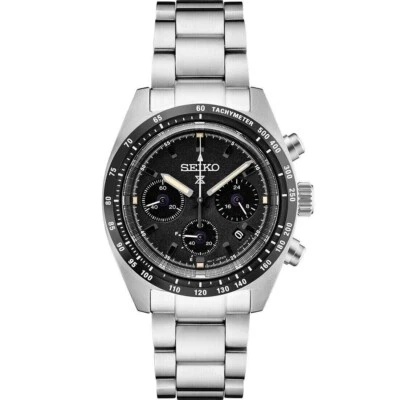 Seiko Prospex Men's Black Watch - SSC819 SPEEDTIMER SOLAR CHRONOGRAPH movt japan - Image 1 of 4