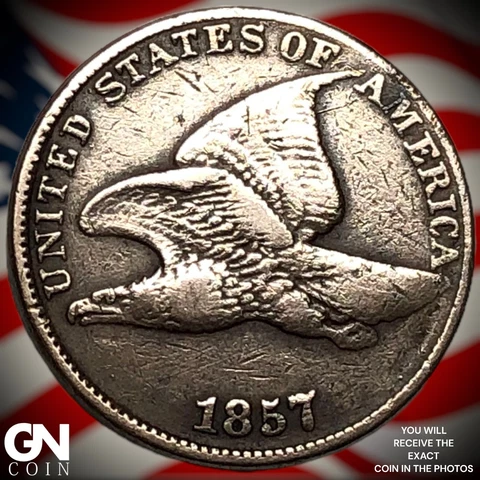 1857 Flying Eagle Cent  Q5741 Cover