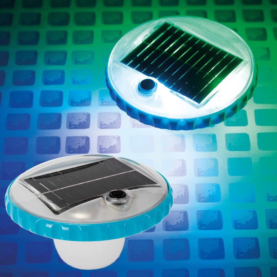INTEX Solar LED Poollicht Beleuchtung Poolbeleuchtung Poollampe Solarleuchte - Bild 1 von 3