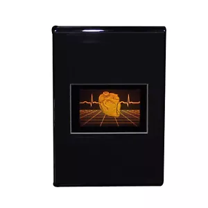 Corazón de polímero con rejilla FOTOPOLÍMERO Holograma Soporte de escritorio de fotos - Imagen 1 de 12
