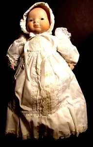 PORCELAIN BABY DOLL w/ BAPTISM CHRISTENING GOWN - Picture 1 of 6