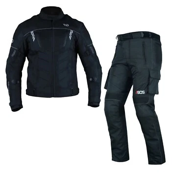 WD Herren Motorrad Textil Jacke und hose Biker Motorrad Touring kombi Motorradkombi