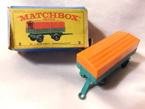 Vintage MATCHBOX Lesney #2 Mercedes Trailer 1960's in Original Box - Picture 1 of 12