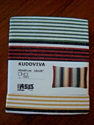 Ikea KUDDVIVA Cushion Cover Striped Pillow Cover 16 x 26" (40x65cm) 003.265.03 - Image 1 of 4