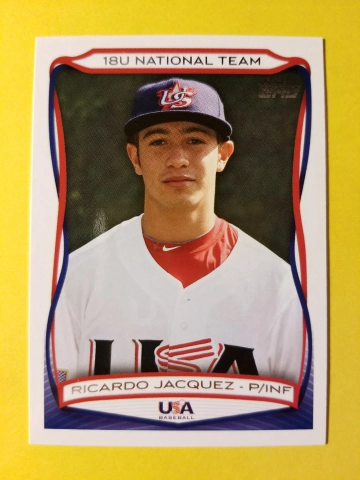 RICARDO JACQUEZ - RC ROOKIE USA NATIONAL TEAM #USA-21 * 2010 TOPPS USA BASEBALL - Image 1 of 1
