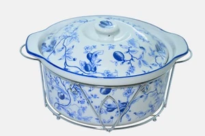 "OLIVE"" OLLA CAZUELA ASADOR OLLA DE COCINA con tapa sobre soporte metálico GELA24  - Imagen 1 de 1