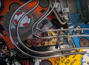 Sega MAVERICK Pinball Machine Center Plastic Better Graphics Always BROKE - Picture 1 of 2