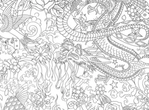 JEAN-PAUL GAULTIER For The House of Scalamandre Horimono Wallpaper in Argent - Picture 1 of 10