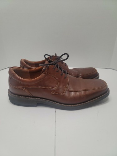 Scarpe eleganti casual da uomo Ecco Oxford taglia 41 EU 7 US in pelle marrone stringate