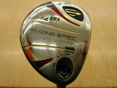 GOLF FAIRWAY WOOD HONMA AMAZING SPEC PERFECT SWITCH 3-STAR #5 5W LOFT-18 R-FLEX - Image 1 of 3