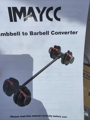 JAYFLEX Imaycc Dumbbell Converter - Convert Dumbbells to Barbell Set Workout Exercise