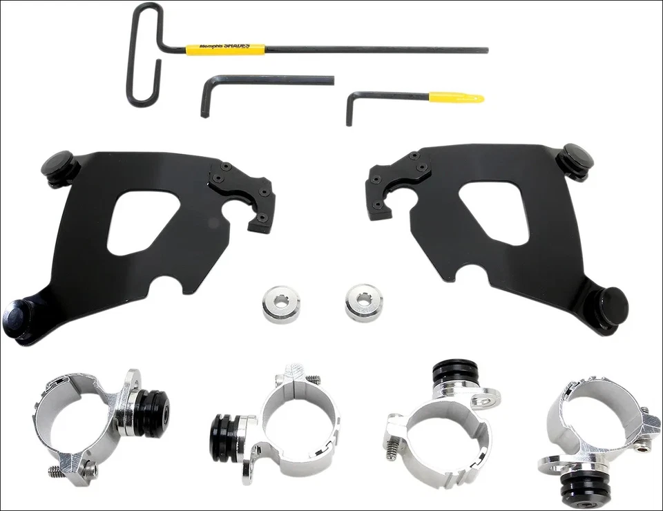 Carenado de café Memphis Shades negro montaje gatillo-bloqueo Harley XL 1200C 11-15 Foto 1 de 1