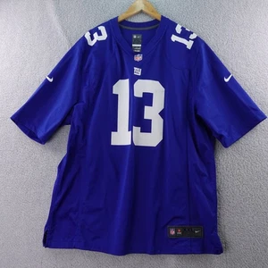 Nike NFL New York Giants Odell Beckham Jr 13 Jersey XXL Blue On Field Stretch - Picture 1 of 6