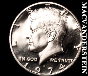 1974-S Kennedy Half Dollar - Choice Gem Proof Lustrous No Reserve #D3672 - Bild 1 von 2