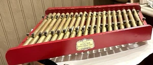 Vintage Miessner Melody Bells Wood & Brass Percussion Xylophone Mareth Chicago - Picture 1 of 20