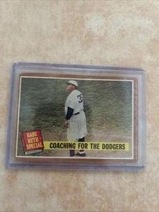 1962 Topps Babe Ruth Coaching For The Dodgers #142 HOF - Bild 1 von 2