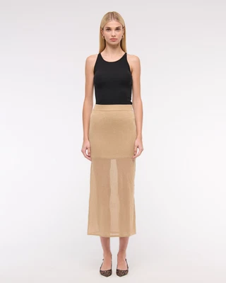 Sweater Maxi Skirt Was £75, now £35 | Abercrombie and Fitch | NEW - Image 1 of 4