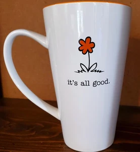 10 Strawberry Street "It's All Good" Oversized 24 oz Ceramic Latte Coffee Mug 7" - Picture 1 of 4