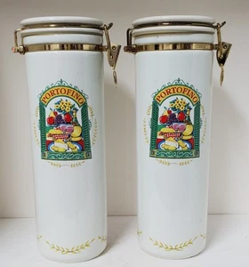 Portofino Ceramic Pasta Storage Canisters Himark - Picture 1 of 9
