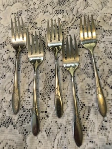 ONEIDA COMMUNITY SILVERPLATE LADY HAMILTON SALAD FORKS - Picture 1 of 1