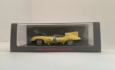 SPARK 1/43 JAGUAR D TYPE #16 4th Le Mans 1957 PAUL FRERE FRED ROUSSELLE NEW L@@K - Image 1 of 4