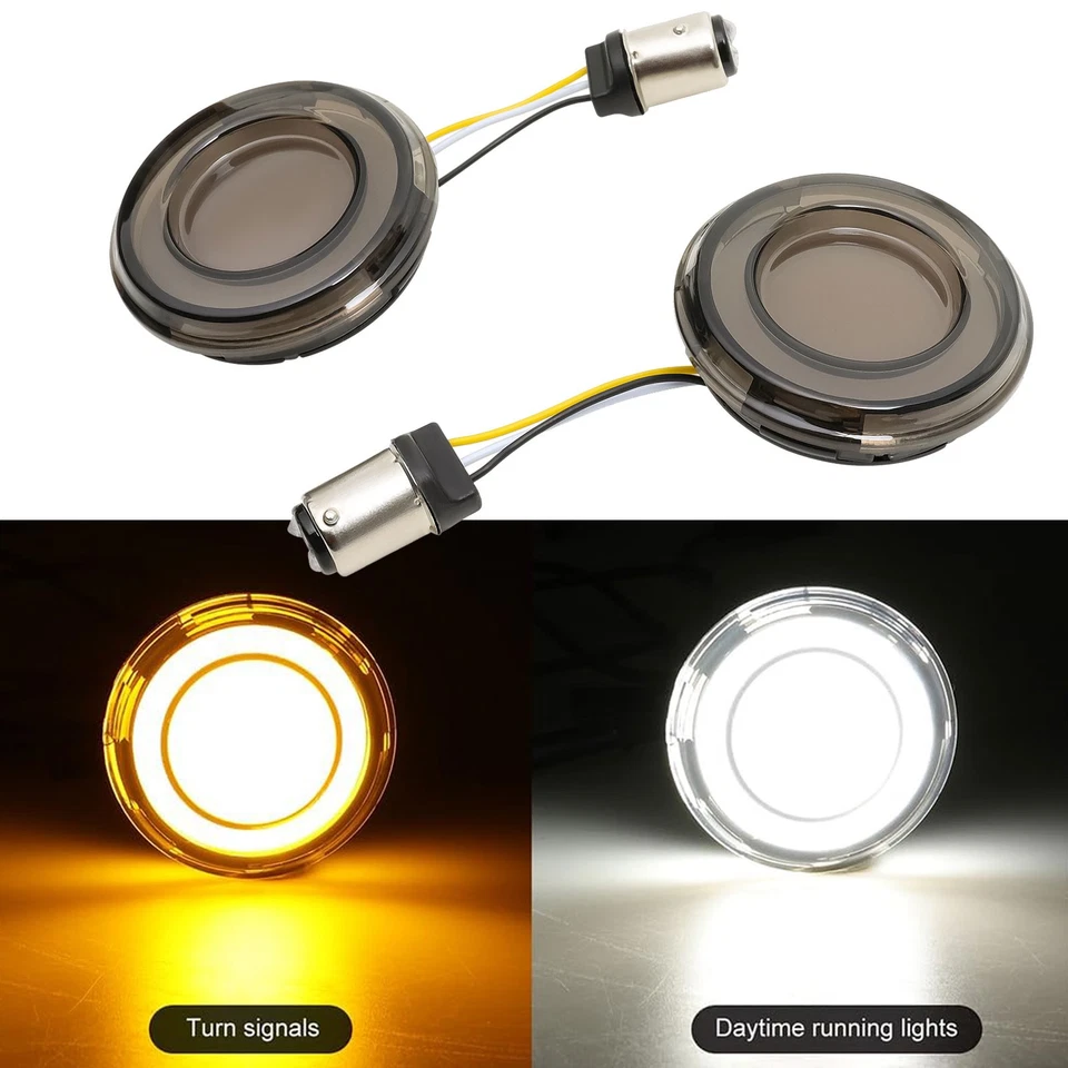 1157 LED Turn Signals Blinker Lights For Harley Davidson Sportster Iron 1200 883 - Image 1 of 4