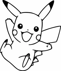 Pikachu, Pokemon, Vinyl Wandtattoo, LKW, Auto, Anhänger Aufkleber - Bild 1 von 2