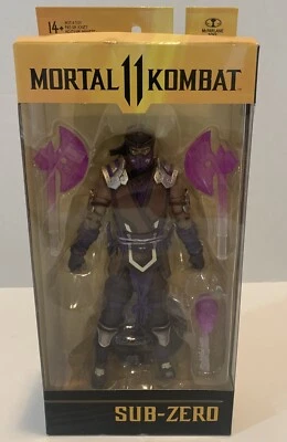NUEVA Figura de Acción McFarlane Toys Mortal Kombat II Sub-Zero Variante Púrpura 2021 Foto 1 de 4
