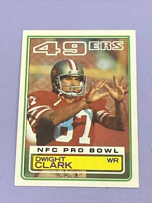 Vtg 1983 Topps #164 DWIGHT CLARK 49ers Clemson Tigers WR NM/Mt “The Catch” 3rdYr - Image 1 of 2