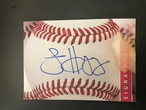 Cleveland Indians STEVE HAJJAR autographed Signature Sweet Spot card - Picture 1 of 1