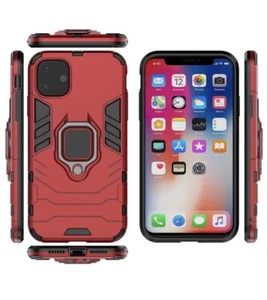 coque iphone 12/12pro avec protection écran rouge - Photo 1 sur 6