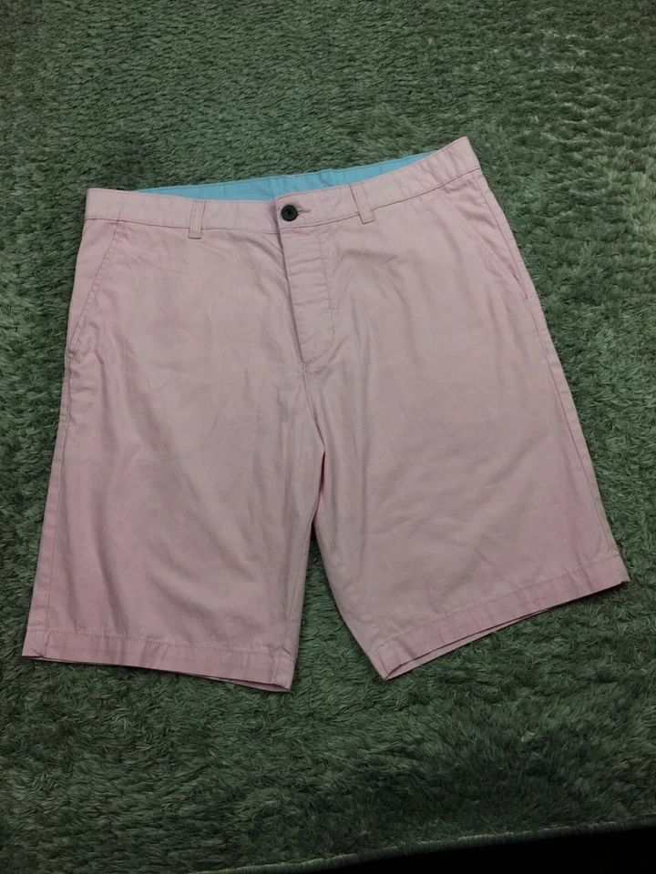 Pantalones Cortos Chinos Divididos H&M Para Hombre Talla 32 Rosa Algodón Chino Foto 1 de 4