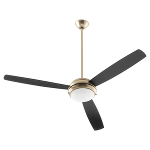 Quorum Expo 60" 3 Blade LED Fan, Aged Brass - 20603-80 - Picture 1 of 1