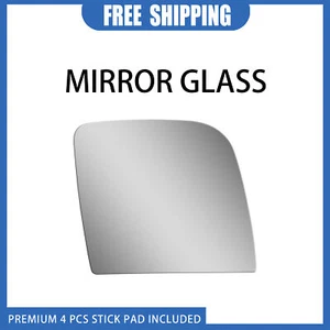 Right Side Outside Mirror Glass For 2002-2014 Ford E150 E250 E350 Replace Flat - Picture 1 of 10