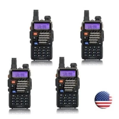 4x Baofeng * UV-5R+ Plus * VHF UHF Doble Banda 5W 128CH FM Ham Radio Bidireccional EE. UU. Foto 1 de 4