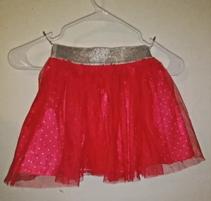 Disney Minnie Mouse Red Crinkle Costume Skirt SZ XS 4-5 - Picture 1 of 4