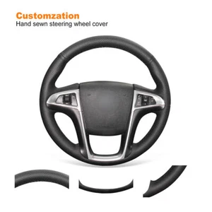 Cubierta de volante de cuero con costura manual para Buick Lacrosse Chevrolet Equinox - Imagen 1 de 9