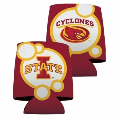 Iowa State Can Cooler Set of 6 - Bubbles Design 3 FREE SHIPPING - Image 1 of 2