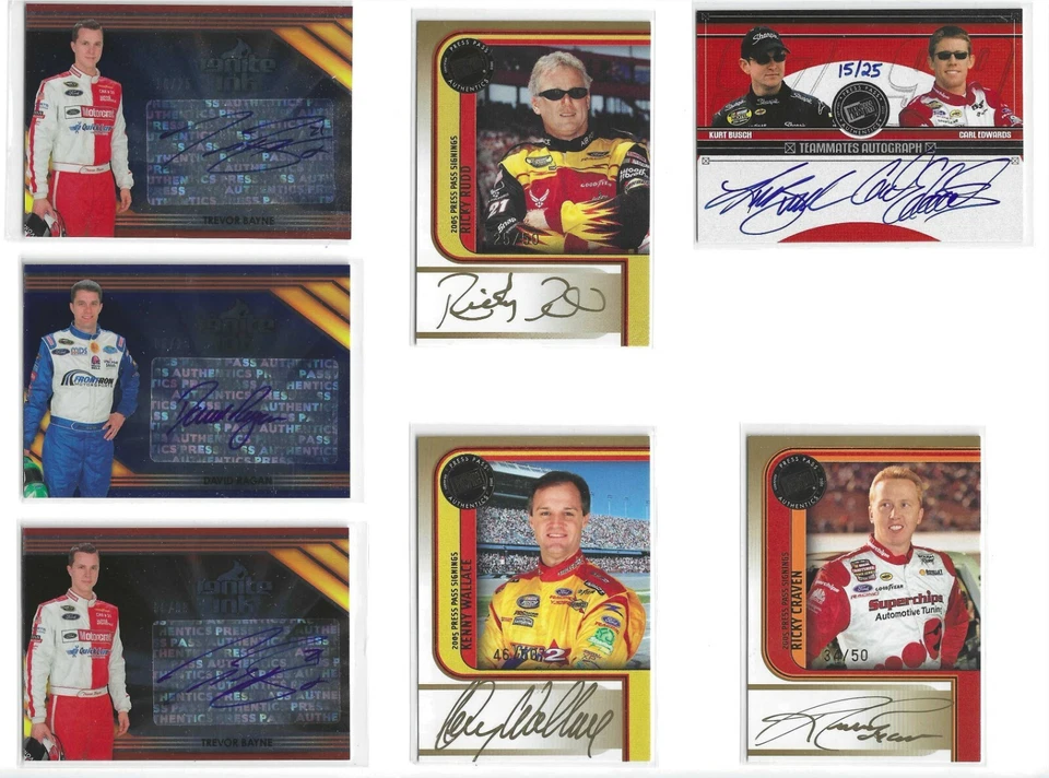 2005 Eclipse TEAMMATES AUTOGRAPH Kurt Busch/Carl Edwards BV$300-#15/25!--1 CARD! - Image 1 of 1