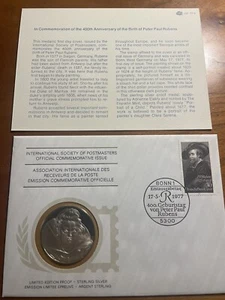 Franklin Mint Int Society Postmasters Medaillenhüllen Peter Paul Rubens - Bild 1 von 4