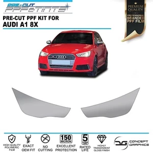 Headlight Stone Guard Paint Protection Film For Audi A1 S1 8x 10-15 - Picture 1 of 3