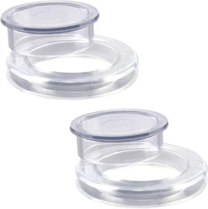 2 Sets 2 Inch Silicone Patio Table Umbrella Hole Ring and Cap for Patio Deck - Picture 1 of 6