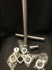 Lot Of 8 Total Pieces Sanitary Spool Tri Clamp 1 1/2 Inch SS304 Glacier Tanks - Picture 1 of 11
