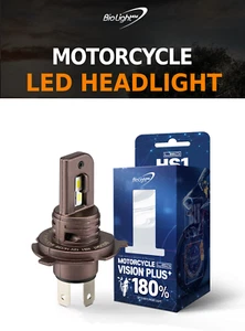 HS1 P43t Motorcycle Upgrade LED Headlight Bulbs 6000K White Hi/Low Beam - Picture 1 of 6